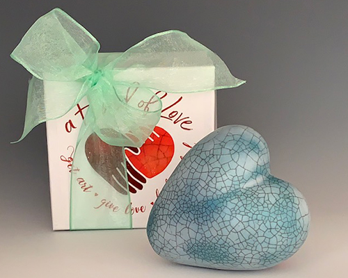 Heart with Beat (teal mint)